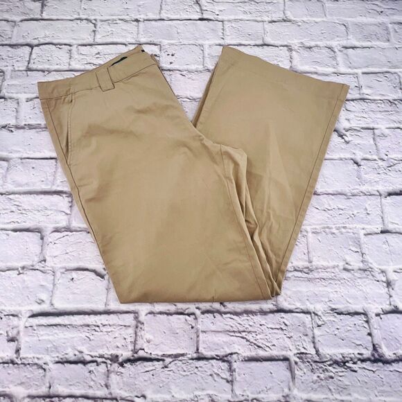 NEW Wild Fable Casual Flare Pants Women's Size 18/34 Tan Flat Front Low Rise - Picture 1 of 13